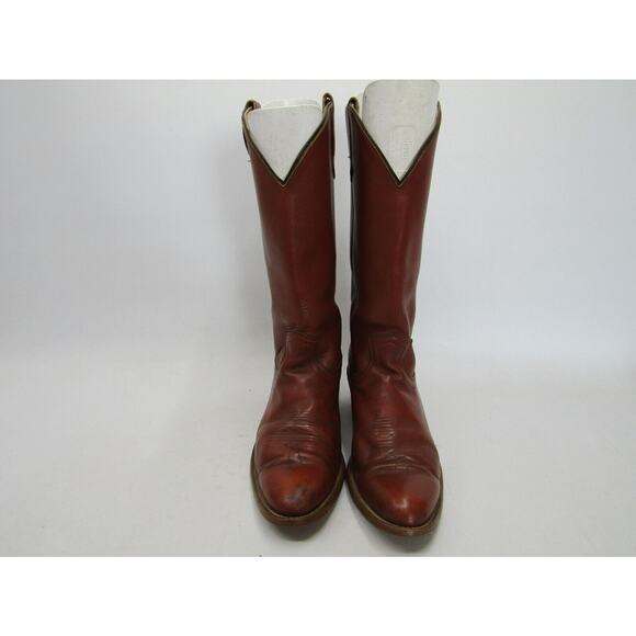Frye Mens Size 9 D Brown Leather Western Cowboy Boots main image 11